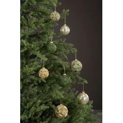 Glasskula More grønn 8cm