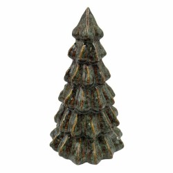 Livia - dekortre grønt i porselen 13,4x13,4x22,6cm