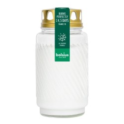 Gravlykt i glass med riller 100timer 9x17,5cm