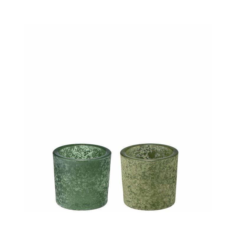 LVINE Telysholder pr stk assortert D6,5 H6 cm grønn/oliven