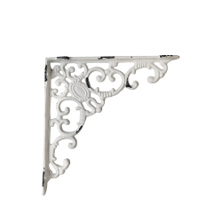 Hylleknekt monogram 19x20,5 antikkrem