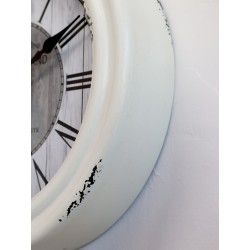 Veggur 27x6cm metall antikkrem