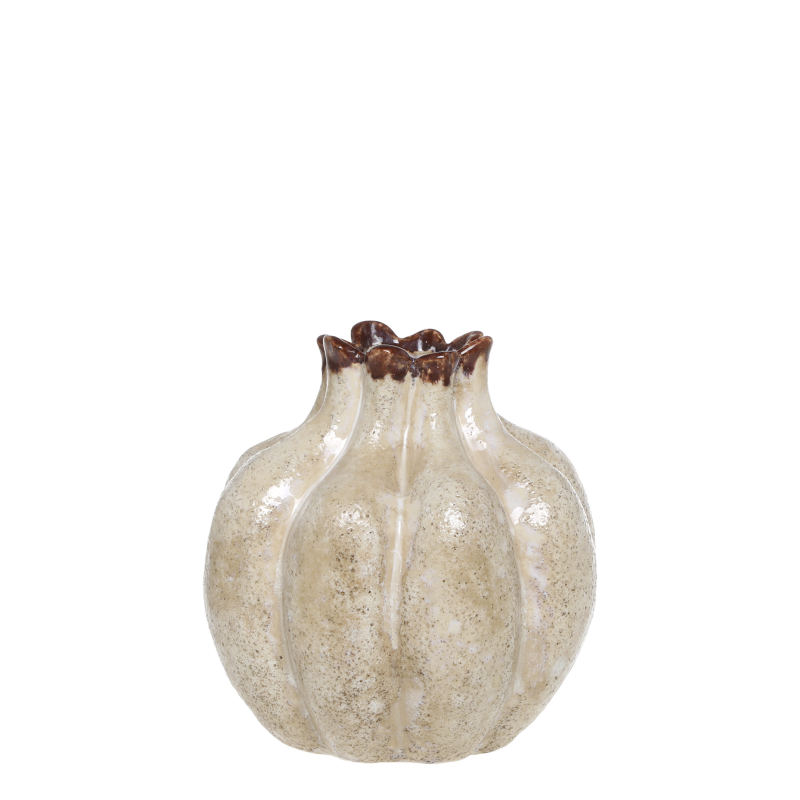 Rennes vase 16,5x16cm lattefarget