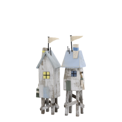 Fisk til oppheng 13x5x2,5cm blålig to ulike selges pr stk