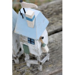 Fisk til oppheng 13x5x2,5cm blålig to ulike selges pr stk