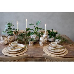 Jubileumspotte 14x14,5cm antikkmessing