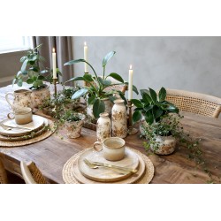 Jubileumspotte 14x14,5cm antikkmessing