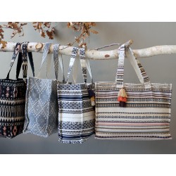 Sens Clutch jaquardvevet handleveske H40/L53/B17