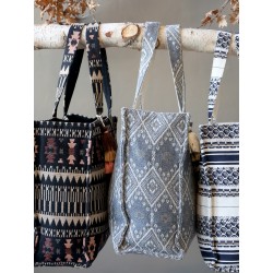 Sens Clutch jaquardvevet handleveske H40/L53/B17