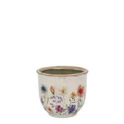 Fleurville potte med sommerblomster 12,5x14cm