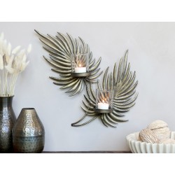 Telysestake 34x35x8cm antikkmessing