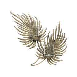 Telysestake 34x35x8cm antikkmessing