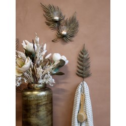 Telysestake 34x35x8cm antikkmessing