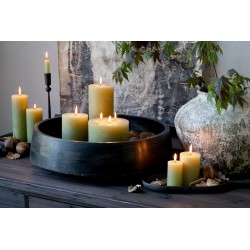 Macon blokklys rustikk 16t 8x5cm mosefarget