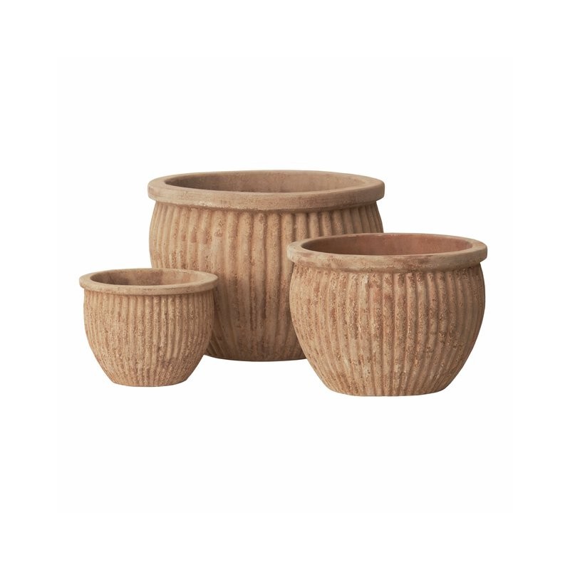 Lima terakottapotter i sett m 3  D23,5-44 H18-31