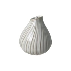 Bianco vase beige 9x9x10,5cm steinvare
