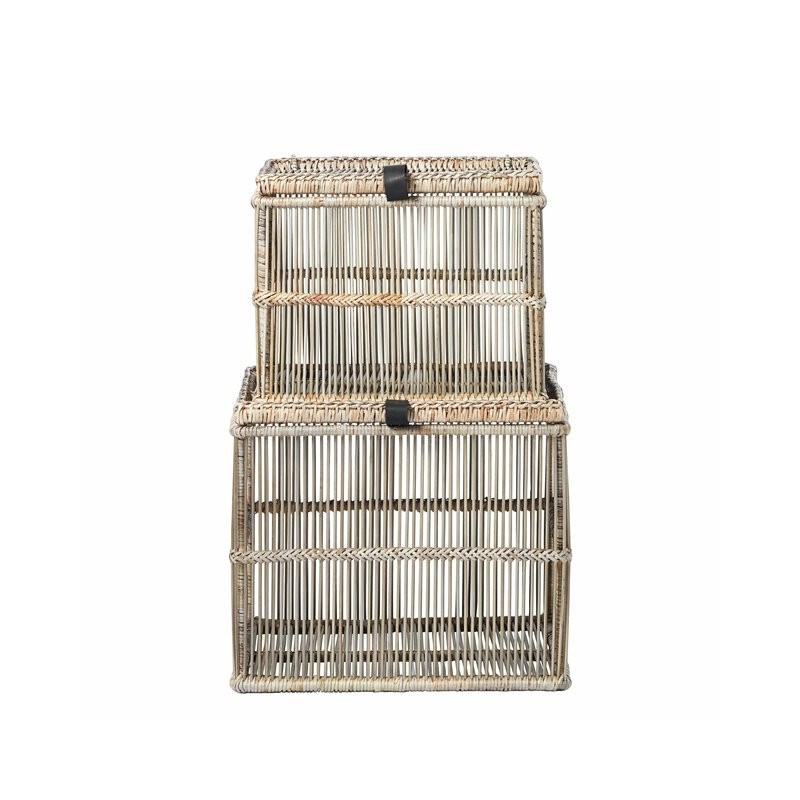 Norah bokssett  25X25X20|30X30X25cm natur