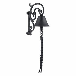 Apia bjelle svart i metall L17,5 W10 H21,5