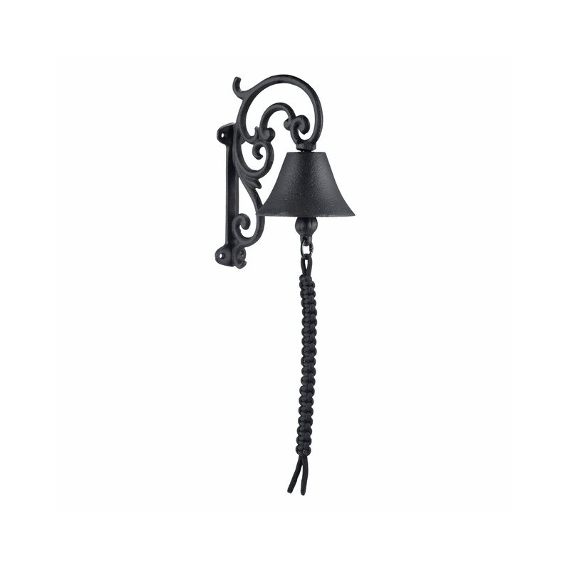 Apia bjelle svart i metall L17,5 W10 H21,5