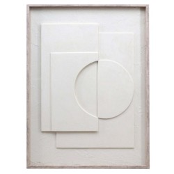 Dalia - bilde hvitt 60x80x3cm