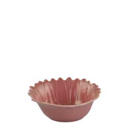 Skål blomst h6 ø 15 cm rosa