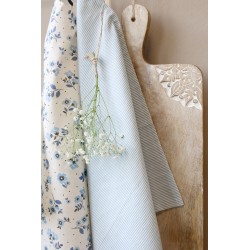 Aix kopphåndduk m blomster sjøblå 70x50cm
