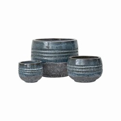 Lido utendørspotte blå sett med tre 28-56x23-43