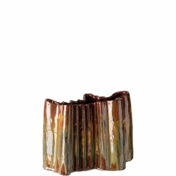 Hadi vase 24x14x18 reaktiv konjakkfarget