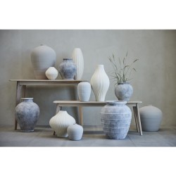 Anna vase 30,5x30,5x40,5 antikkgrå