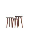 Grimaud taburett sett m 3 H38/ø26 cm natur