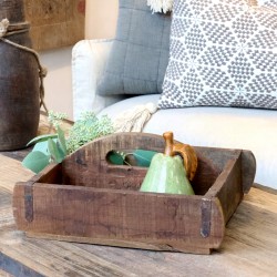 Grimaud kasse med håntak 13x30x25 cm natur