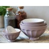 Arés Latteskål m. mønster sett m 5 9x15,5cm taupe