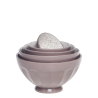 Arés Latteskål m. mønster sett m 5 9x15,5cm taupe