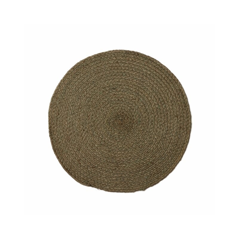 Jesper kurvertbrikke jute 38cm lys grå