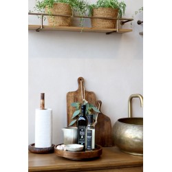 Tours kjøkkenrullholder m mønster 36x17cm natur