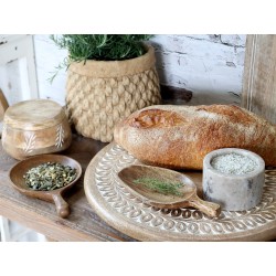 Tours serveringsfat i tre 2x20x10cm natur