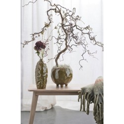 Taha vase 13x29,8cm mosegrønn
