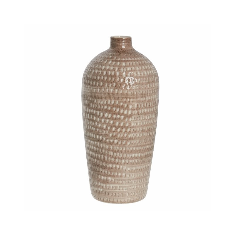 Cassandra vase H35cm barkmønstret
