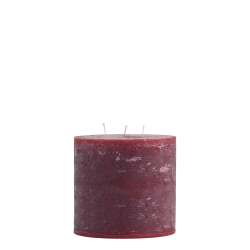 Macon blokklys med tre veiker 80t 15x15cm mørkerød
