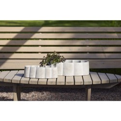 Curve skål i sement oval sett m 2 30/40 x 10/12cm