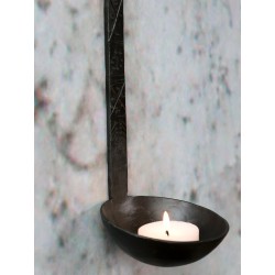 Lysestake til oppheng 29x8cm antikksvart