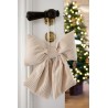 Sløyfe med oppheng sett m 2 36x28cm beige og mokka