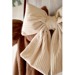 Sløyfe med oppheng sett m 2 36x28cm beige og mokka