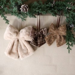 Sløyfe med oppheng sett m 3 27x26 m beige og mokka
