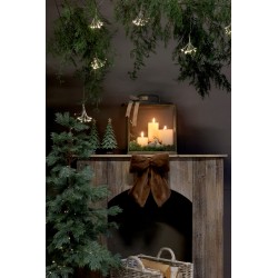 Sløyfe med oppheng sett m 2 36x28cm beige og mokka