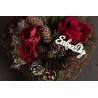Tøyrose vannfast mørkerød 8cm
