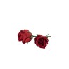 Tøyrose mørkerod ø5cm