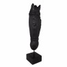 Hestefigur svart i tre og jern 12x11x61cm