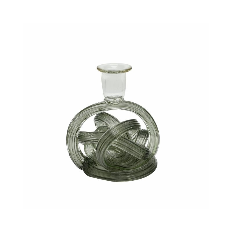 Skagen - Lysestake Grønn 14.5x13x16cm Glass