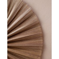 Vifte bambus til dekorasjon karamellfarget 49x32cm